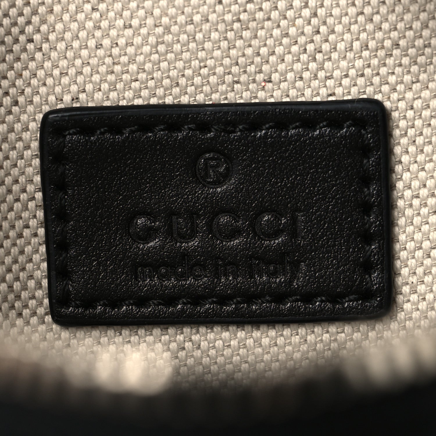 Gucci Calfskin GG Tennis Embossed Belt Bag Black 6 of 10