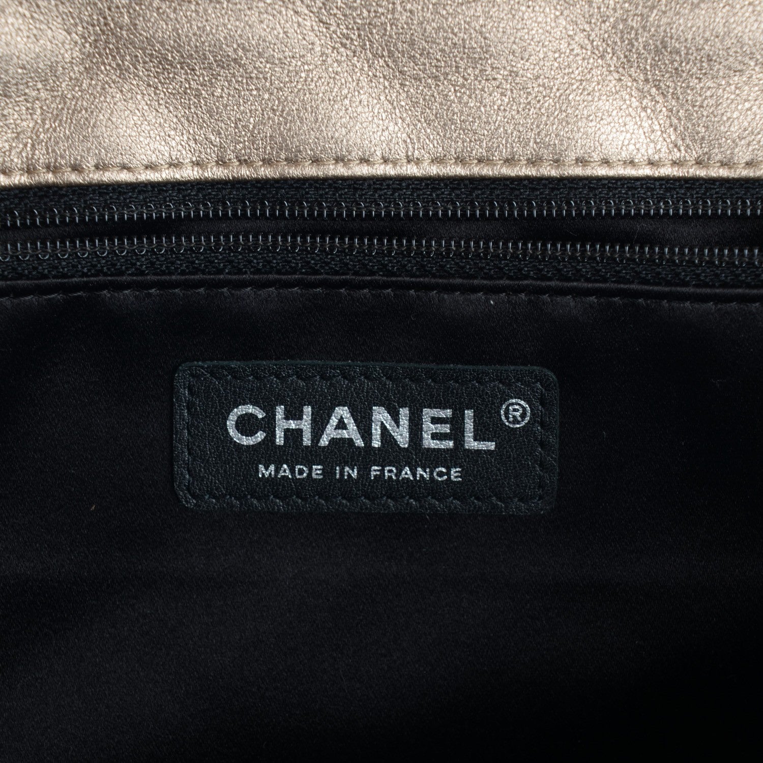 Chanel Metallic Lambskin Quilted Clutch Butterfly Chain Gold 5 of 6