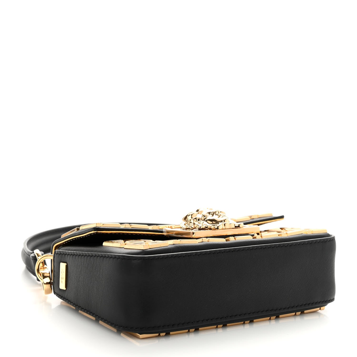 Fendi X VERSACE Calfskin Fendace FF Baguette Black 4 of 9