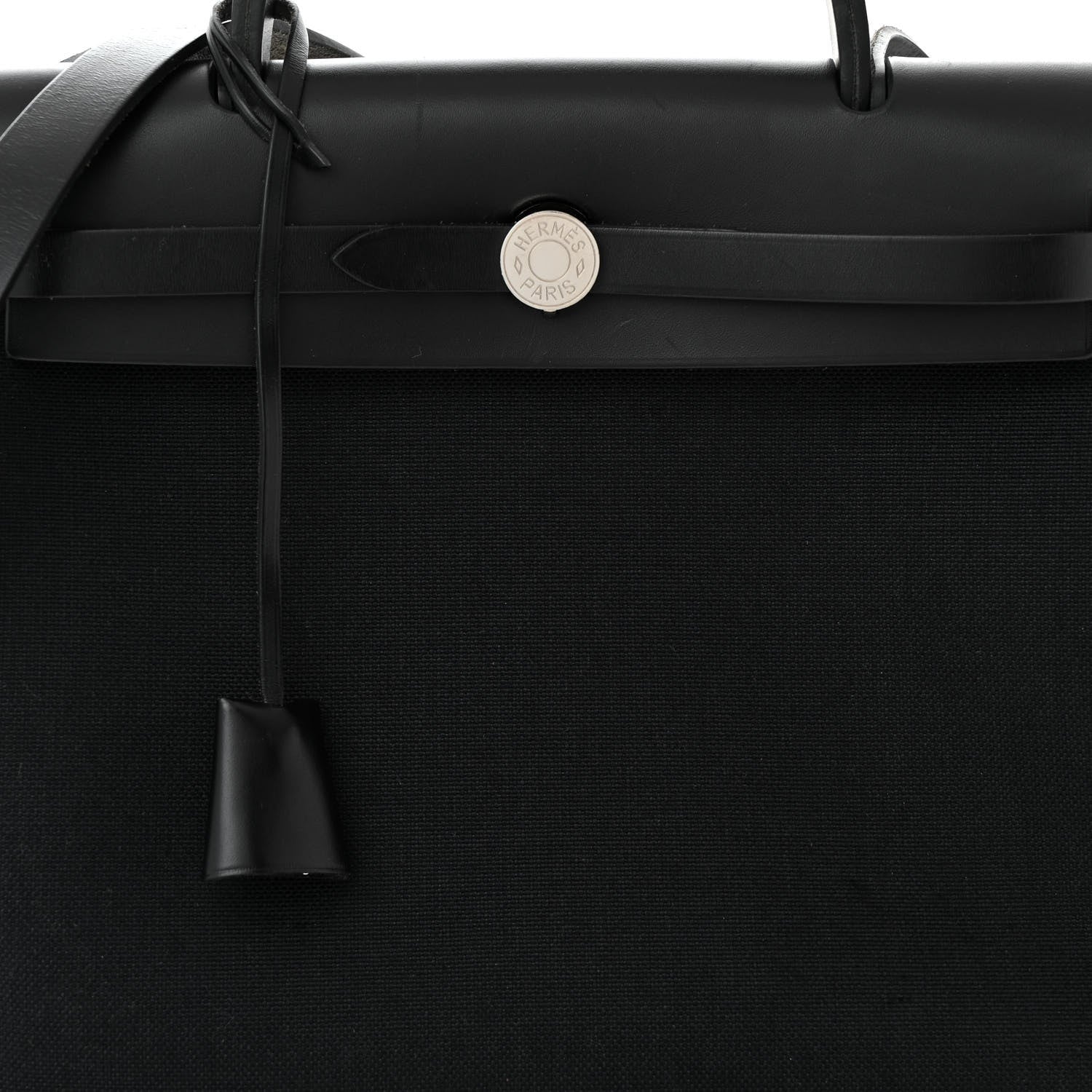 Hermes Military Toile Vache Hunter Herbag Zip PM 31 Black 9 of 13