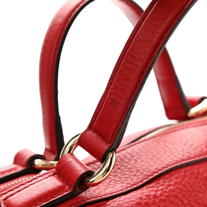 Gucci Pebbled Calfskin Medium Soho Boston Red 18 of 25