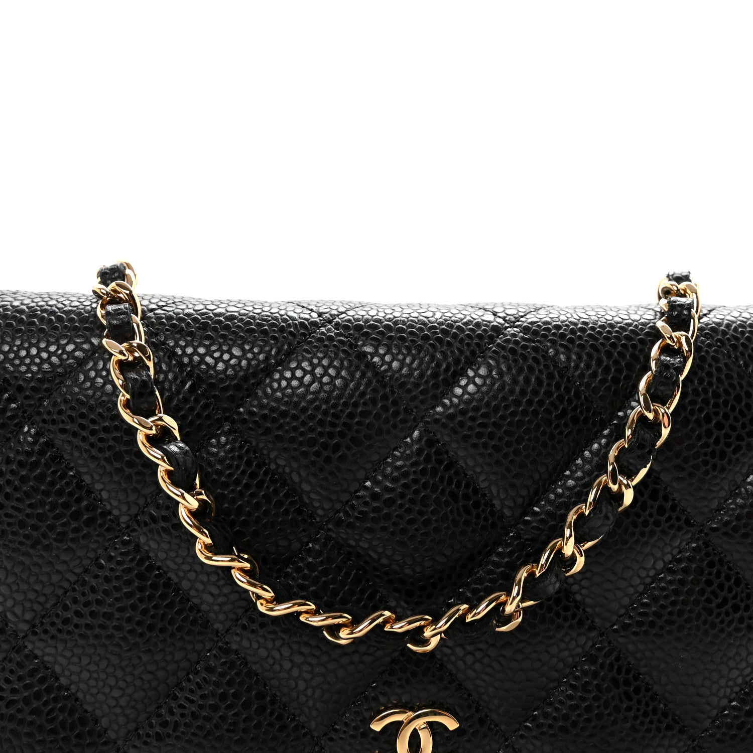 Chanel Caviar Quilted Wallet on Chain WOC Black 9 of 12