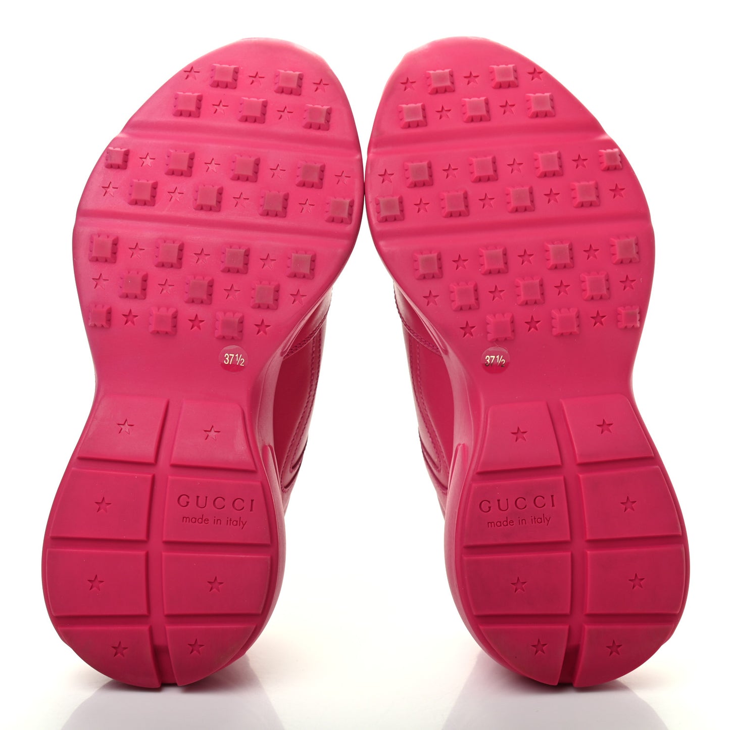 Calfskin Logo Womens Rhyton Sneakers 37.5 Box Pink