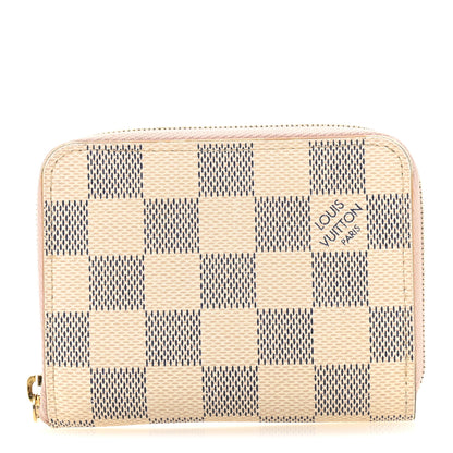Louis Vuitton Damier Azur Zippy Coin Purse Rose Ballerine 1 of 11