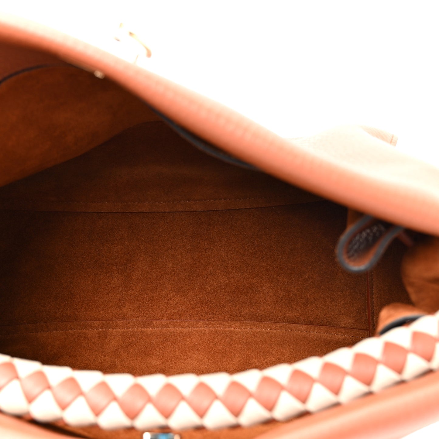 Heavy Grain Iris Tote Brown