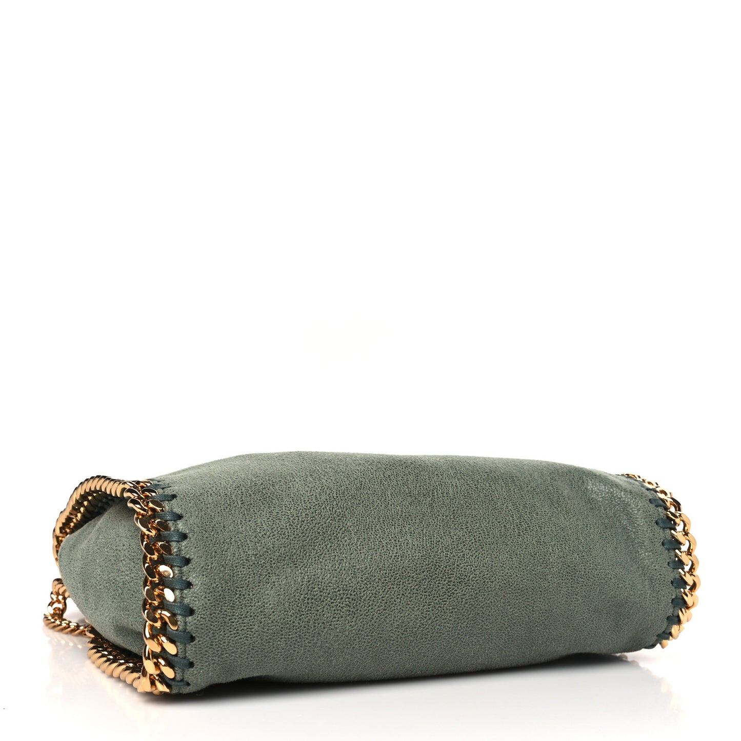 Shaggy Deer Mini Falabella Fold Over Tote Stone Green