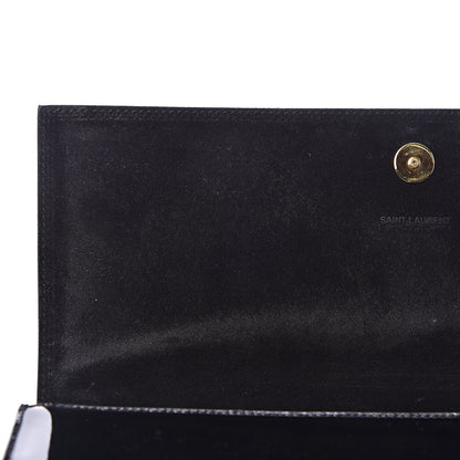 Saint Laurent Patent Classic Monogram Cassandre Clutch Black 8 of 11
