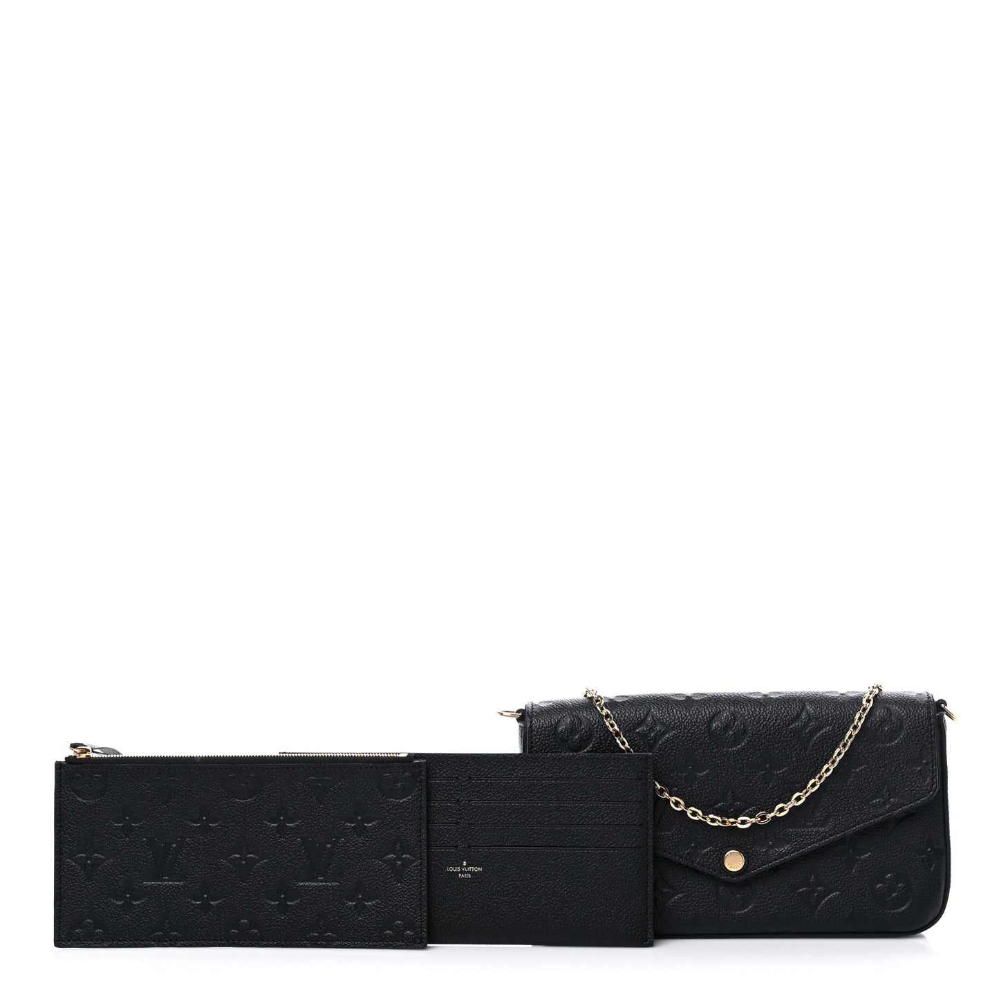 Empreinte Pochette Felicie Chain Wallet Black