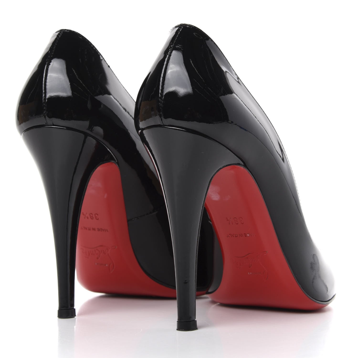 Christian Louboutin Patent Decollete 868 100 Pumps 38.5 Black 4 of 10