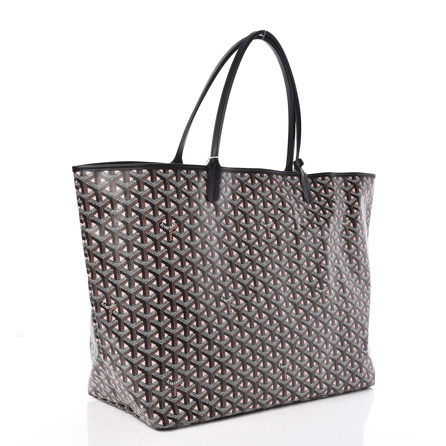 Goyard Goyardine Saint Louis Claire Voie GM Black Pink 4 of 9