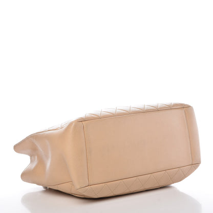 Chanel Caviar Quilted Grand Shopping Tote GST Beige Clair 4 of 15