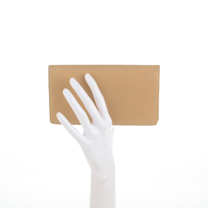 Chanel Goatskin CC Yen Wallet Beige 2 of 11