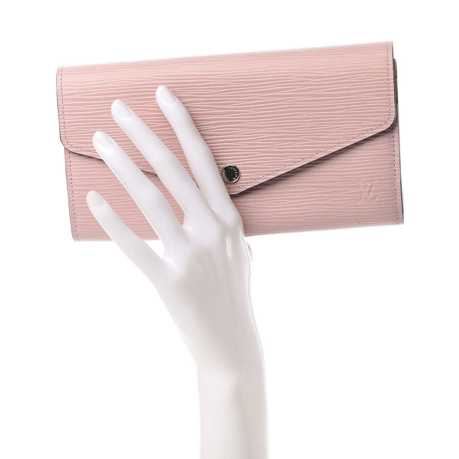 Louis Vuitton Epi Sarah Wallet NM Rose Ballerine 2 of 9