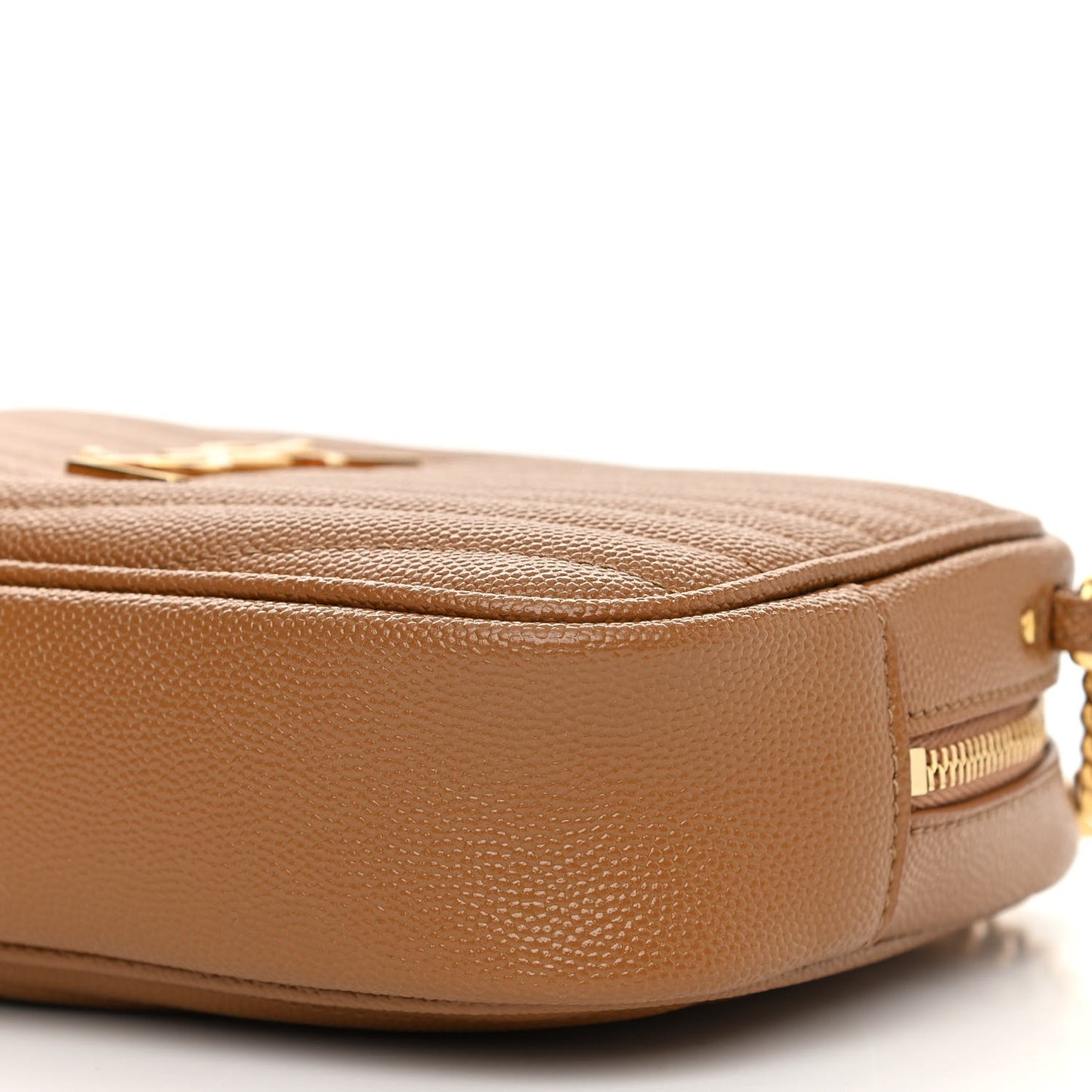Grain De Poudre Matelasse Monogram Mini Lou Camera Bag Dark Natural