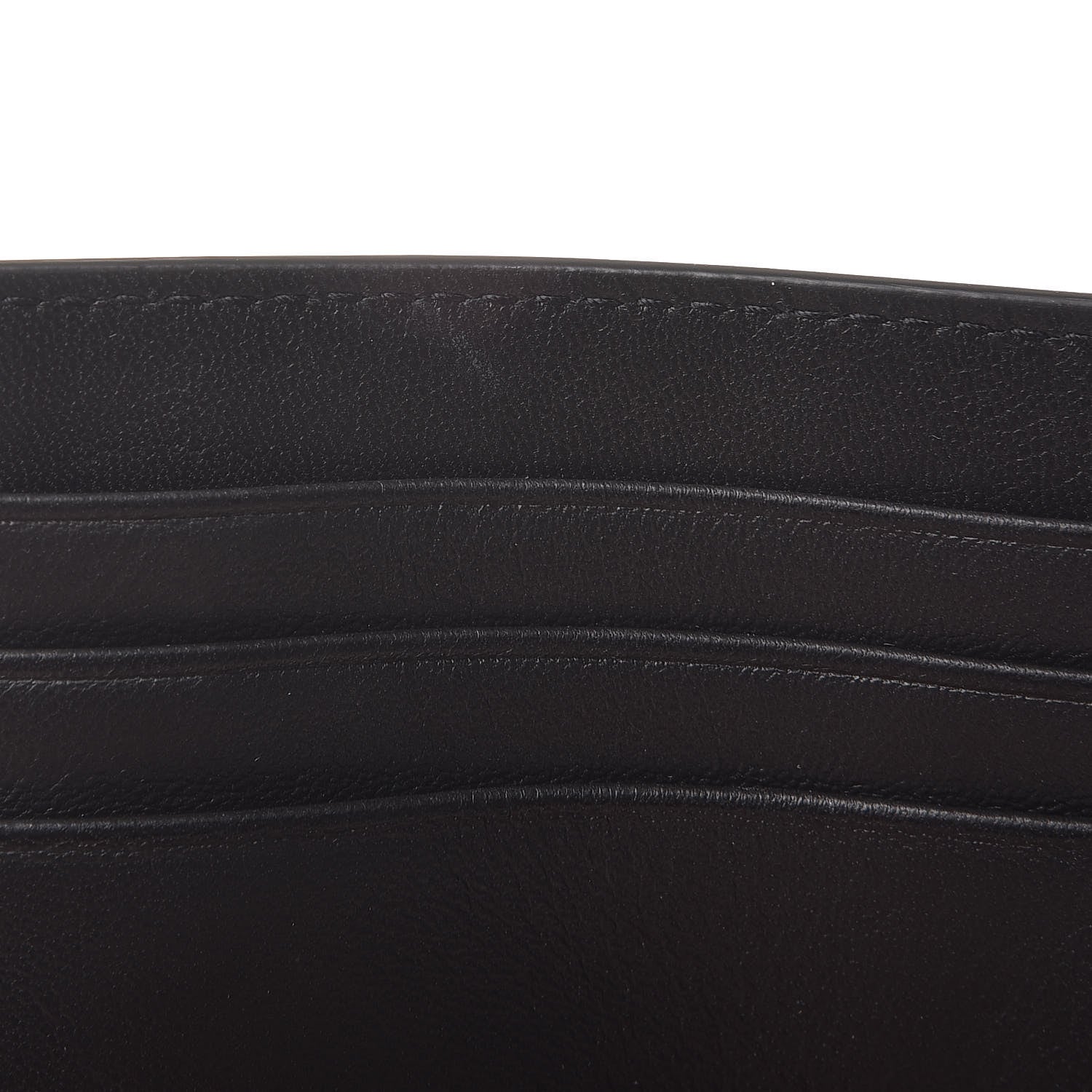 Saint Laurent Calfskin Embroidered Bill Clip Card Case Black 6 of 9