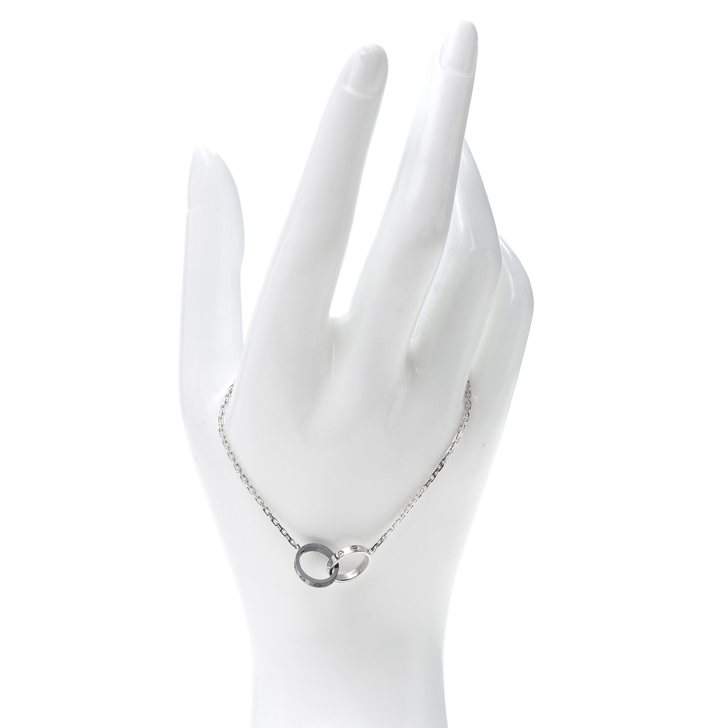 18K White Gold Black Ceramic LOVE Bracelet