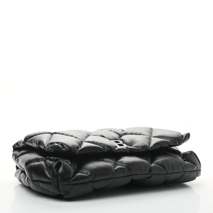 Balenciaga Nappa Calfskin Quilted Touch B Clutch Bag Black 4 of 6
