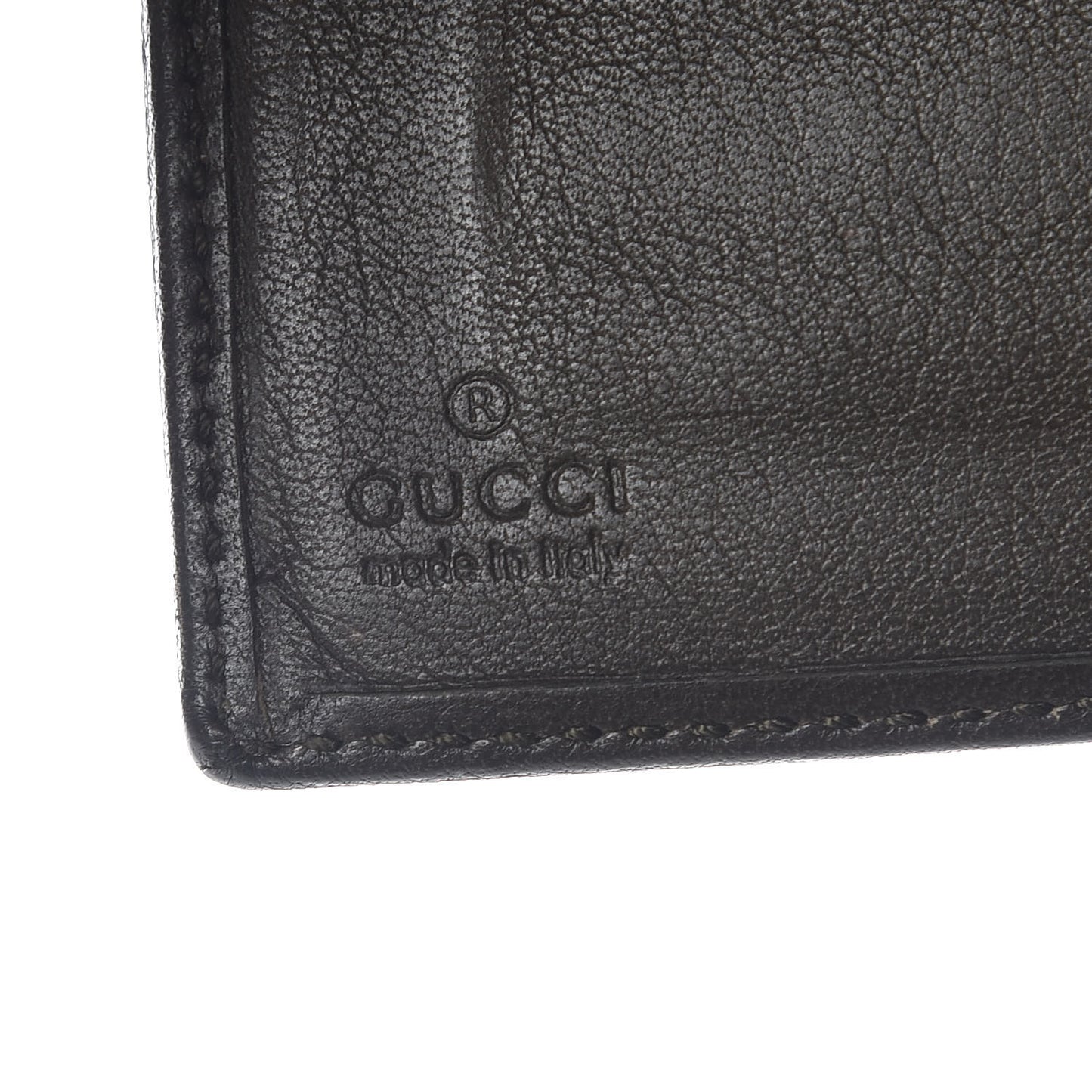 GG Supreme Monogram Bi-Fold Wallet Brown