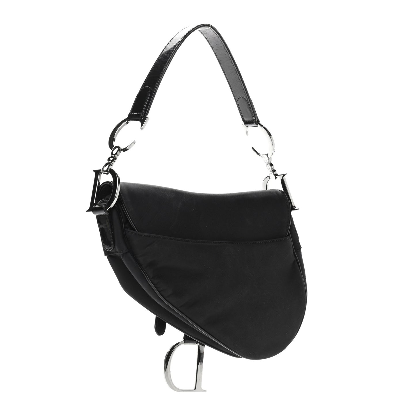 Nylon Saddle Bag Black