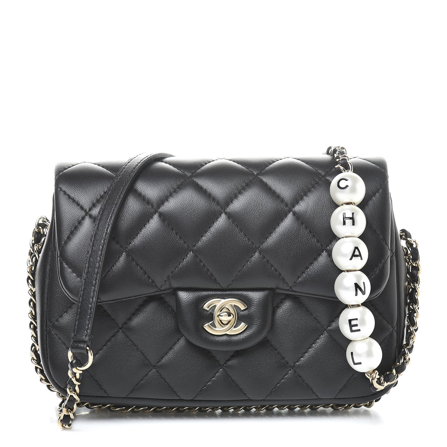 Chanel Lambskin Quilted Small My Precious Flap Black 1 of 11