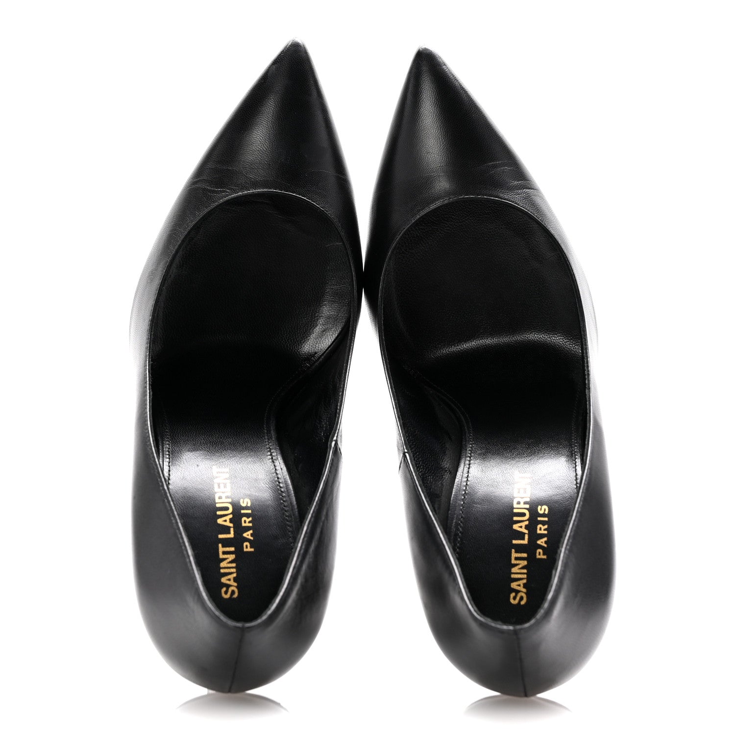 Saint Laurent Calfskin Opyum 110 Pumps 38 Black 2 of 13