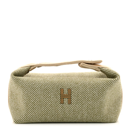 Hermes Wool Small Bride-A-Brac H Natte Pouch Vert Foret 1 of 10