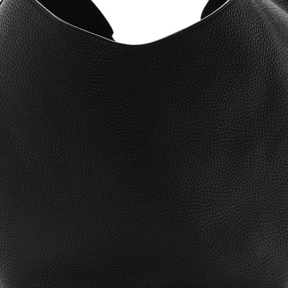 Khaite Pebbled Sport Calfskin Medium Lotus Tote Black 8 of 10