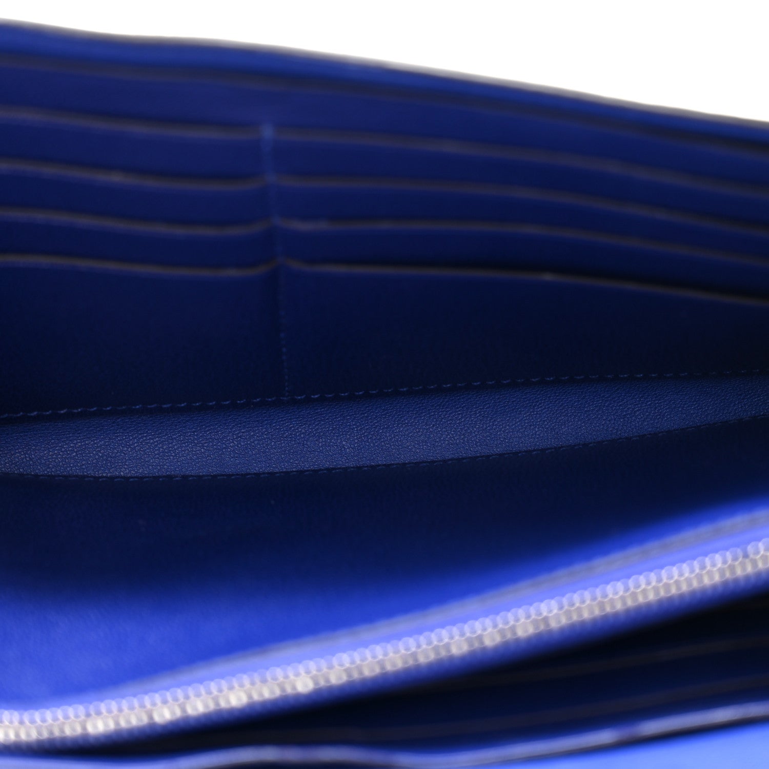 Hermes Shiny Alligator Constance Long Wallet Bleu Electric 5 of 10