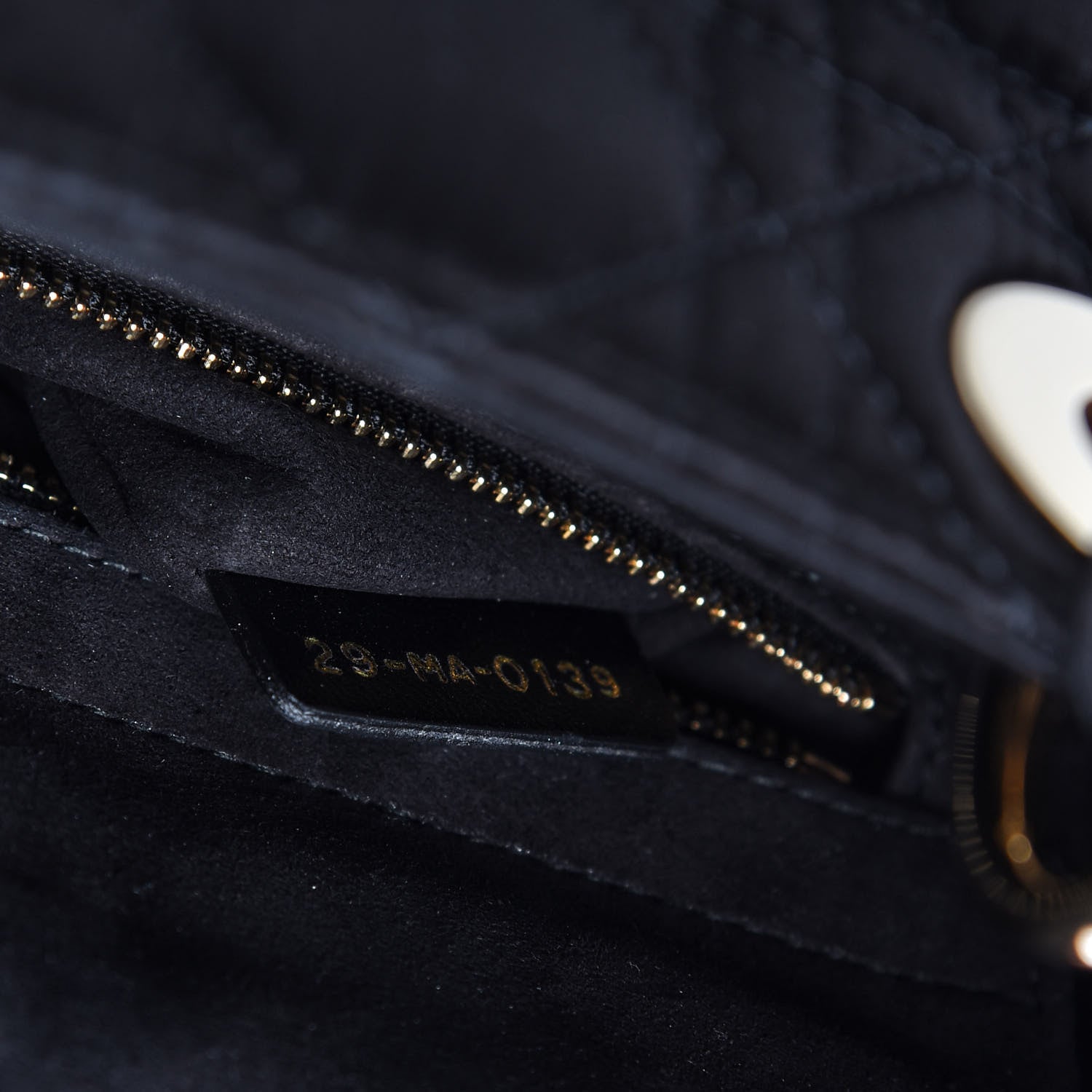 Christian Dior Satin Swarovski Crystal Cannage My ABC Lady Dior Black 9 of 11