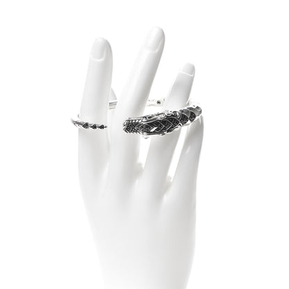 John Hardy Sterling Silver Sapphire Spinel Naga Dragon Cuff Bracelet 2 of 7