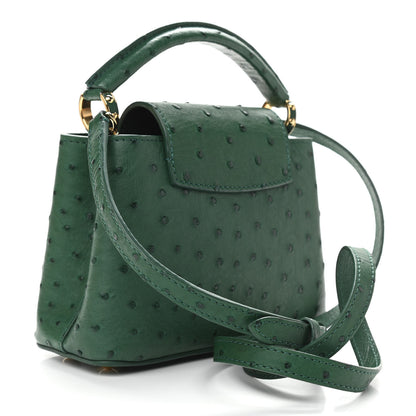 Louis Vuitton Ostrich Capucines Mini Mint 3 of 10