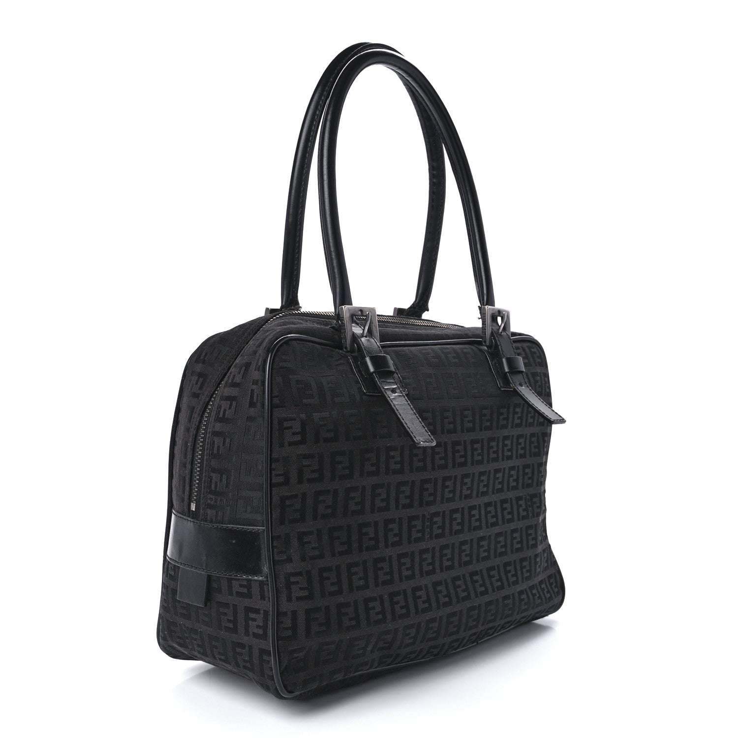 Fendi Zucchino Satchel Dark Brown 2 of 12