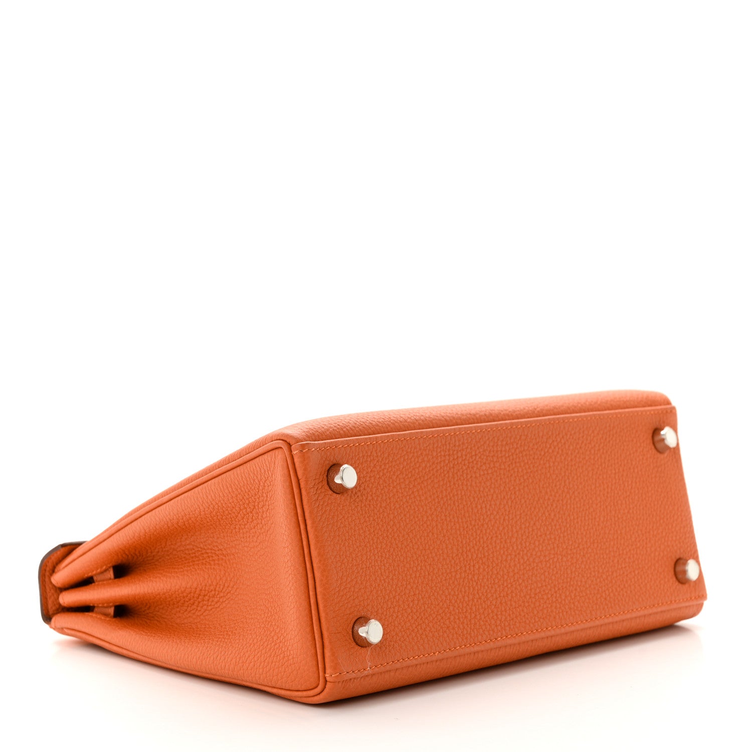 Hermes Togo Kelly Retourne 25 Orange Poppy 4 of 10