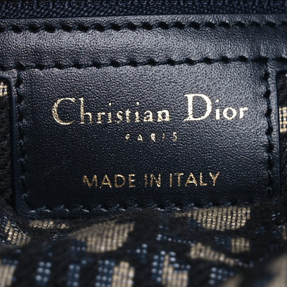 Christian Dior Wicker Oblique Mini Lady Dior Bag Blue 6 of 9