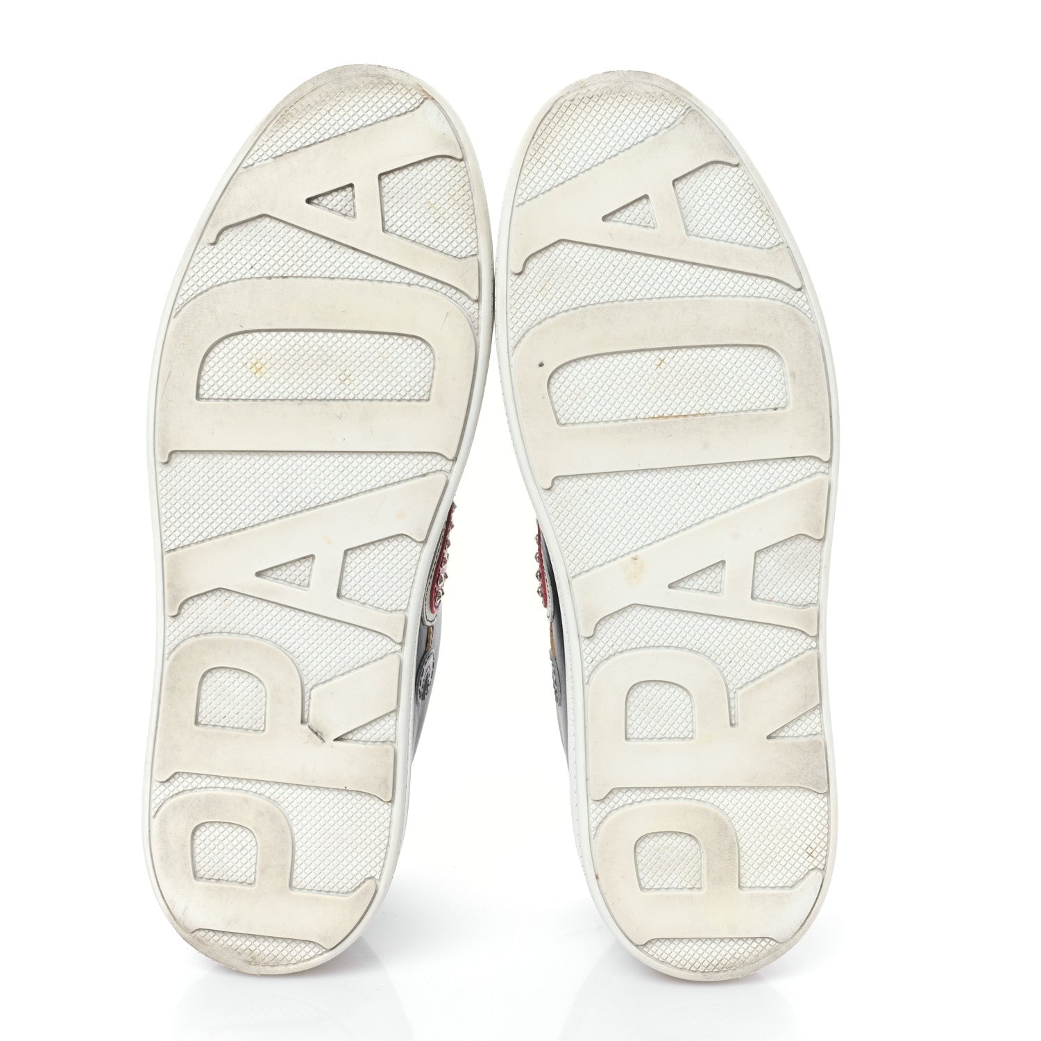 Prada Calfskin Patchwork Robot Queen Sneakers 36 Black 5 of 8