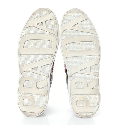Prada Calfskin Patchwork Robot Queen Sneakers 36 Black 5 of 8