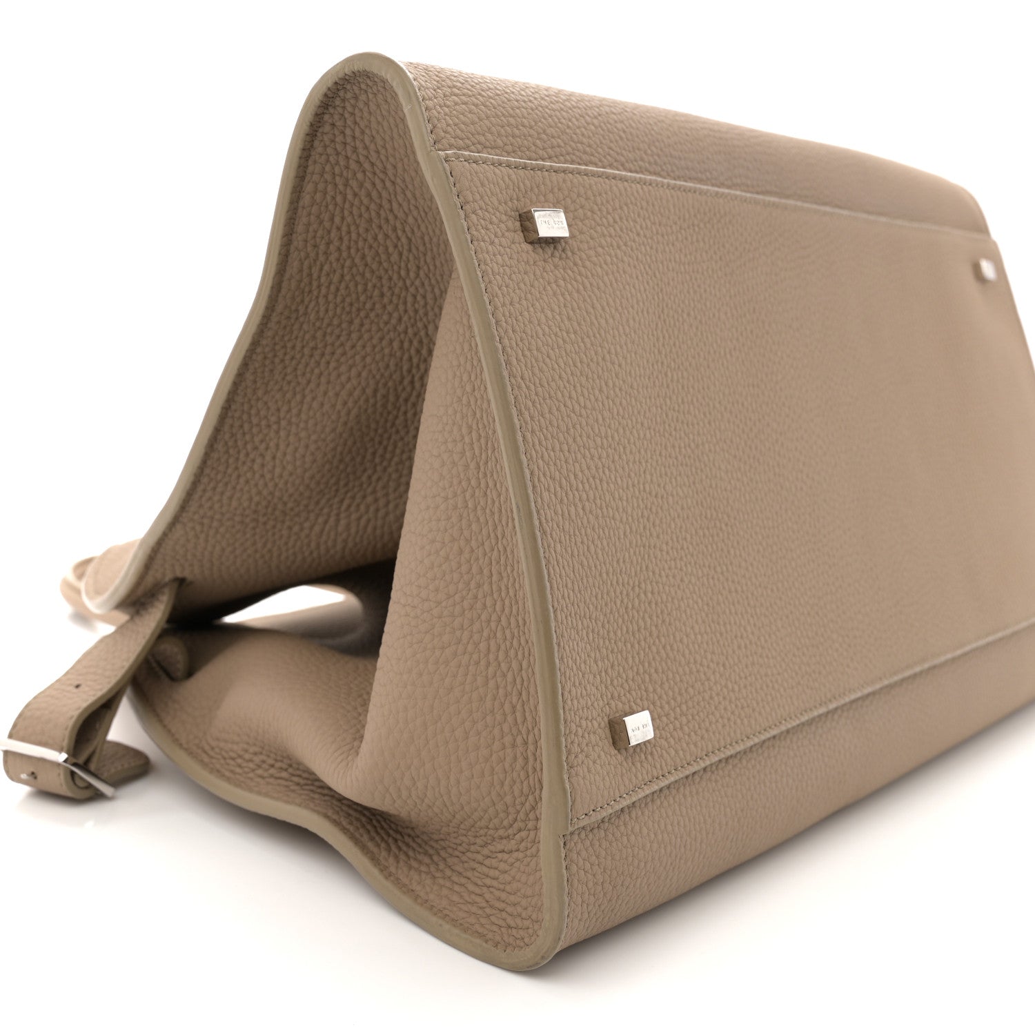 The Row Matte Grained Calfskin Soft Margaux 15 Dark Taupe 8 of 10