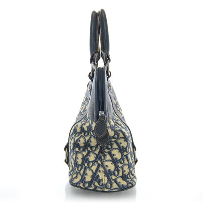 Christian Dior Monogram Vintage Traveler Tote Navy 5 of 9