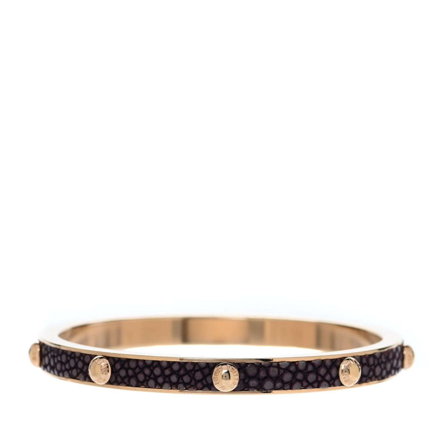 Galuchat Gimme a Clue Bracelet Medium Amarante