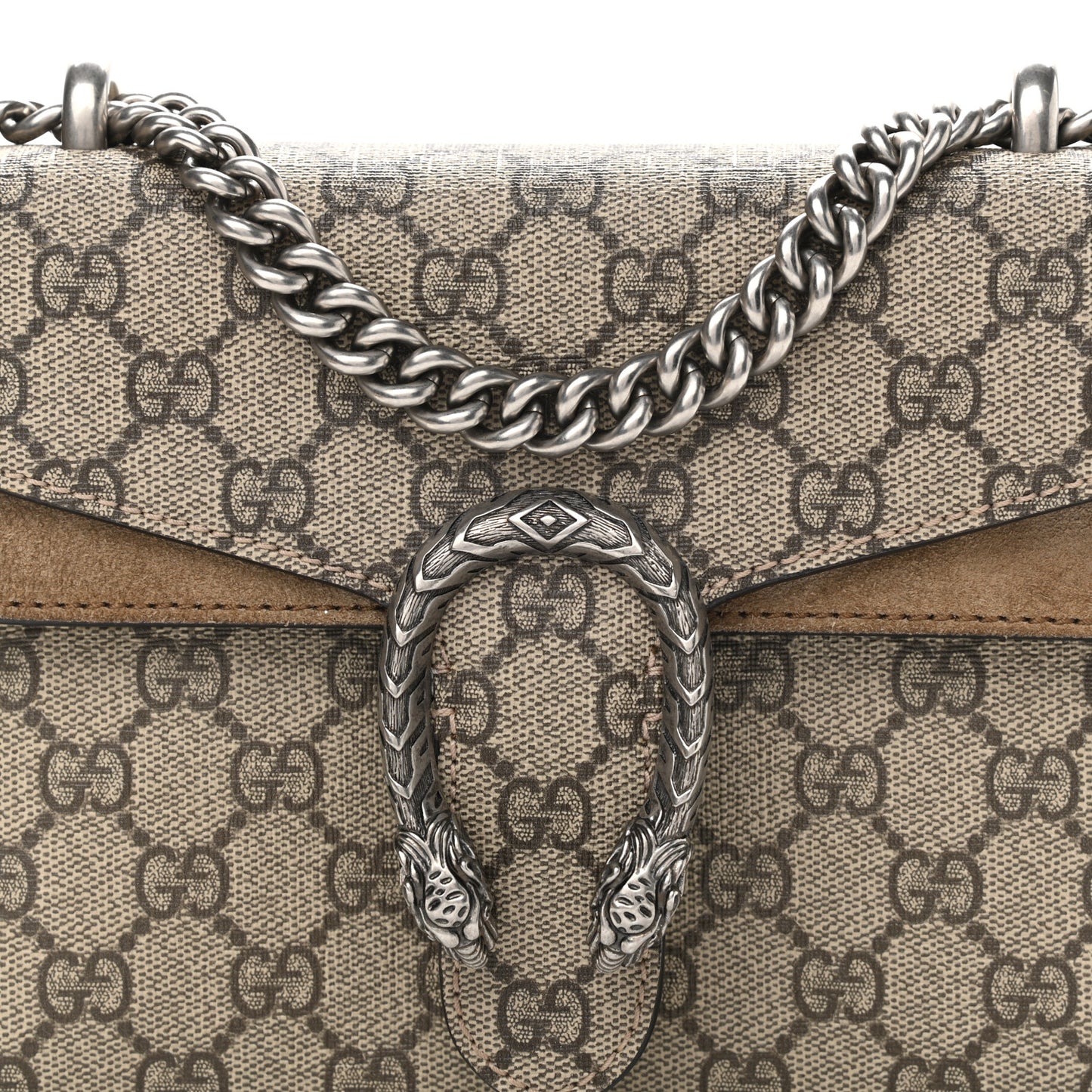 GG Supreme Monogram Mini Dionysus Shoulder Bag Taupe