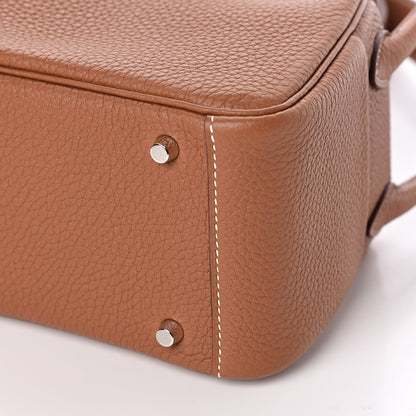 Hermes Taurillon Clemence Mini Lindy 20 Gold 8 of 9
