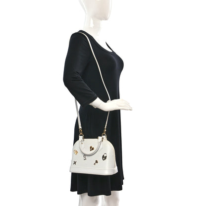 Louis Vuitton Epi Love Lock Alma BB White 2 of 9