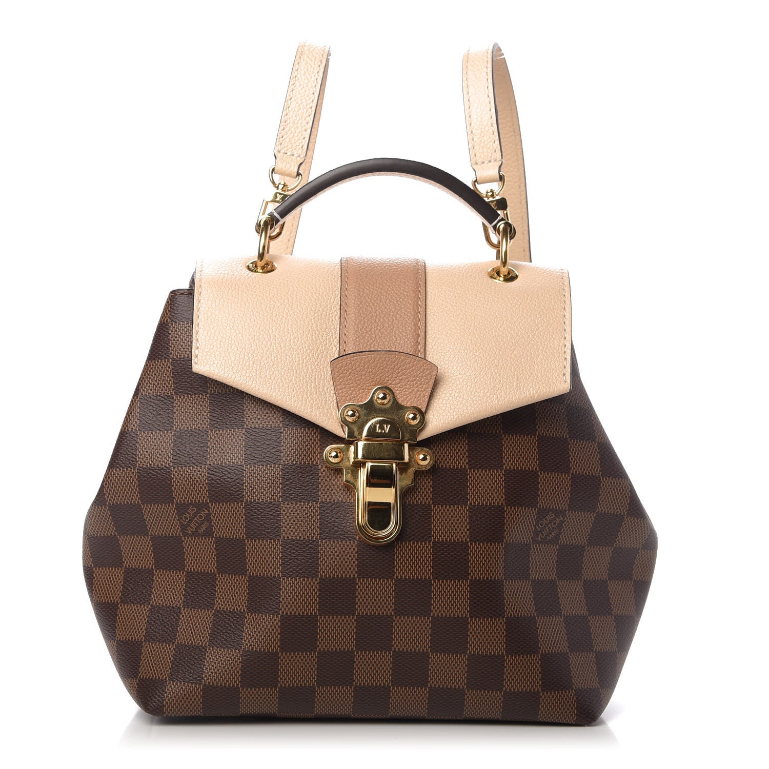 Louis Vuitton Damier Ebene Clapton Backpack Creme 1 of 13
