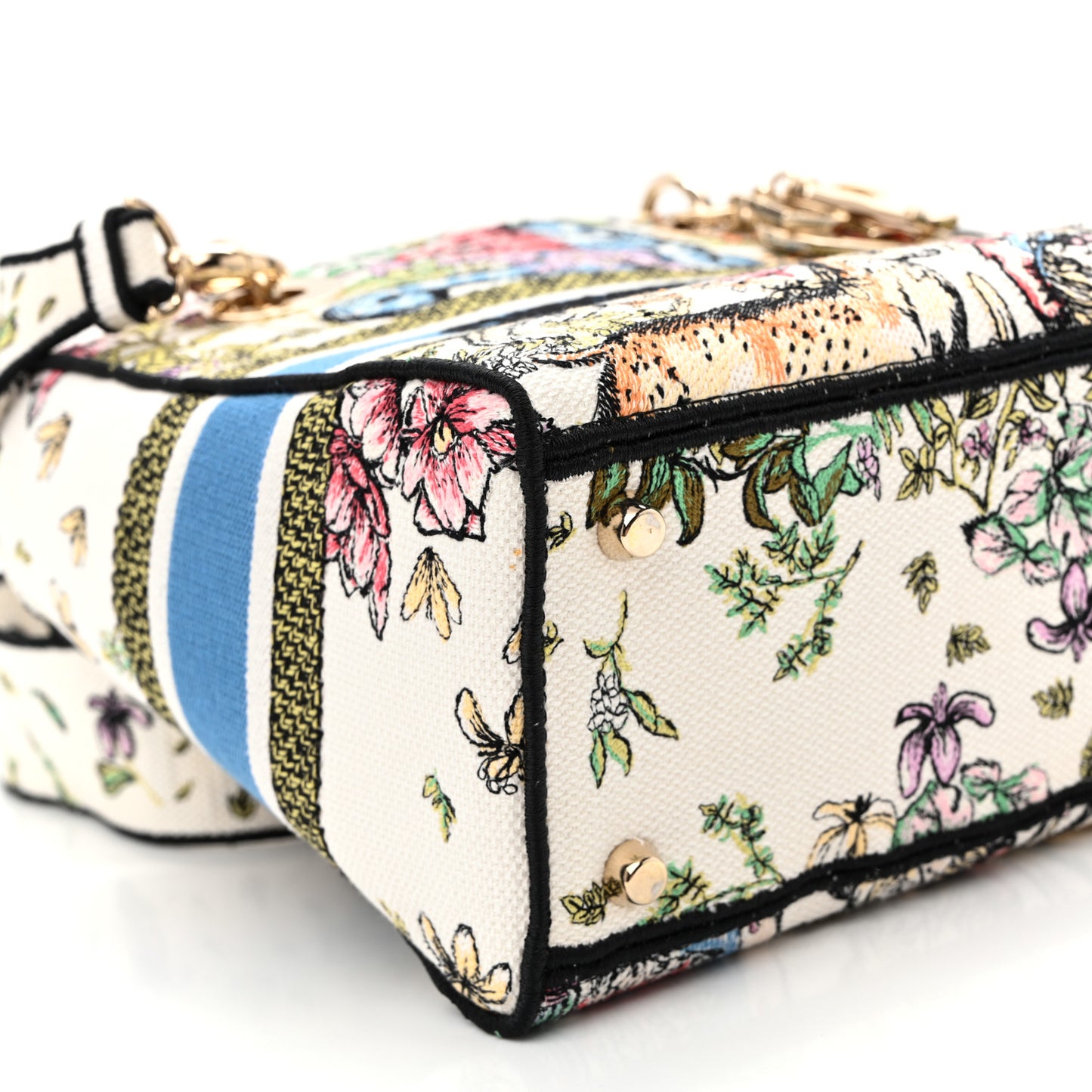 Canvas D-Constellation Embroidered Medium Lady D-Lite Latte Multicolor