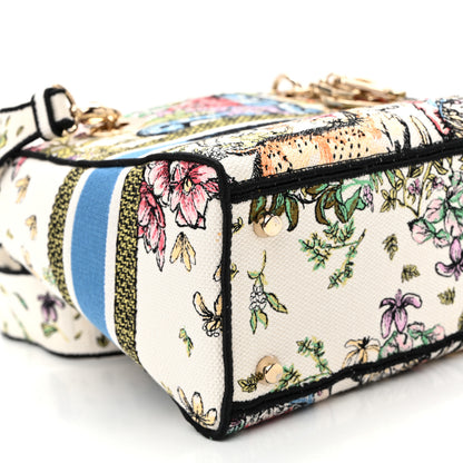 Christian Dior Canvas D-Constellation Embroidered Medium Lady D-Lite Latte Multicolor 9 of 9