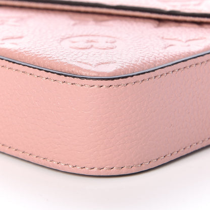 Louis Vuitton Empreinte Pochette Felicie Chain Wallet Rose Poudre 11 of 12