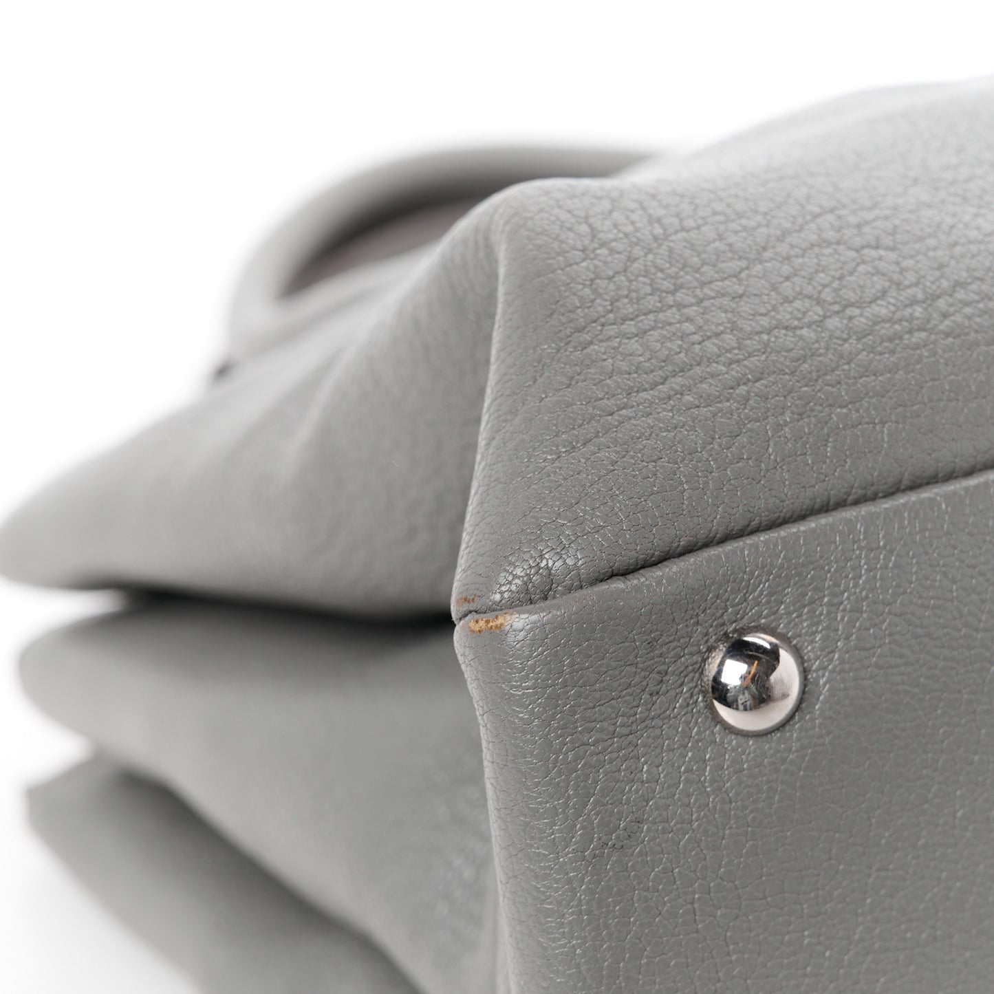 Goatskin Madras Top Handle Double Zip Tote Marmo