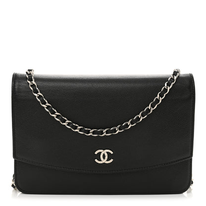 Chanel Caviar Sevruga Wallet on Chain WOC Black 1 of 13