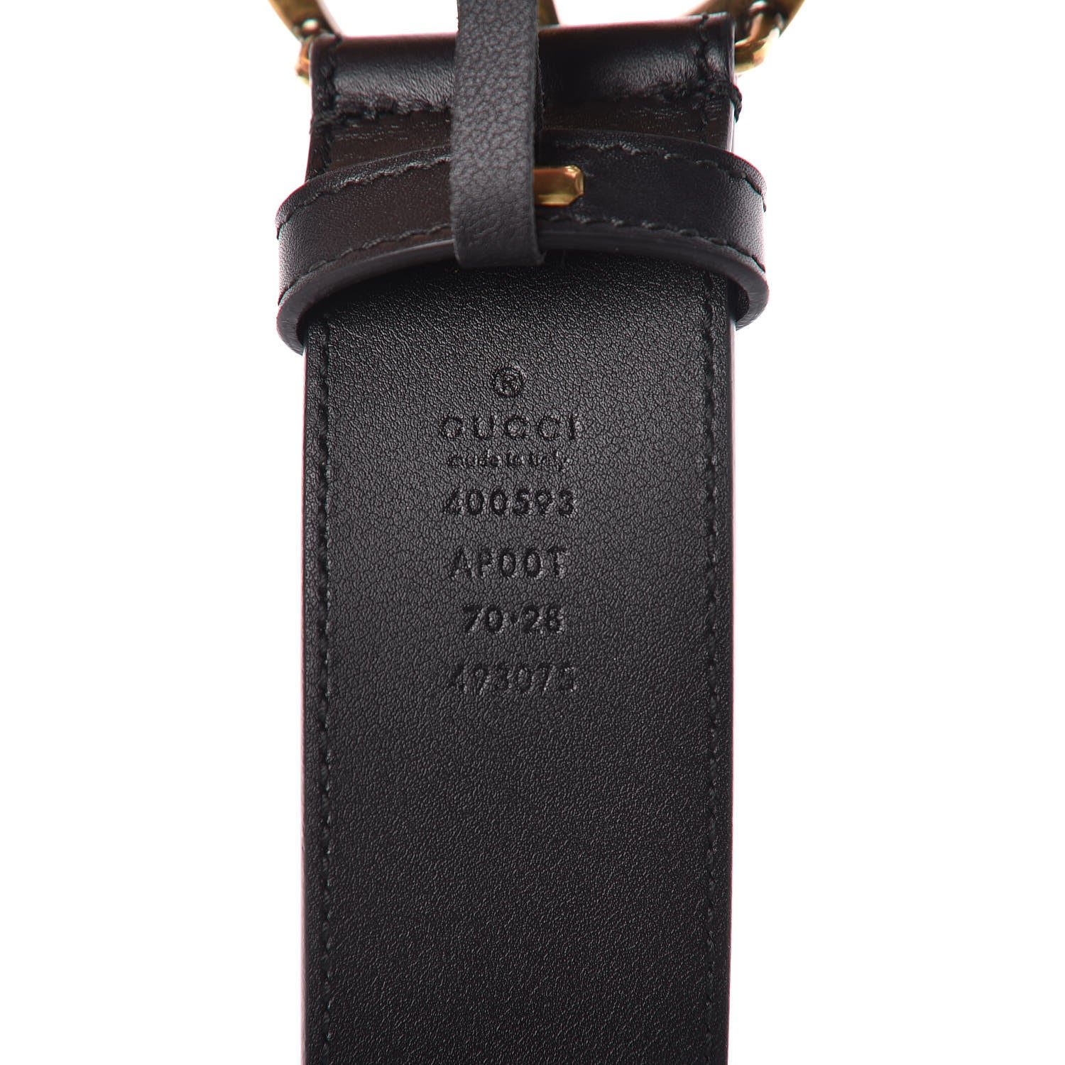 Gucci Calfskin Double G 40mm Belt 70 28 Black 4 of 6
