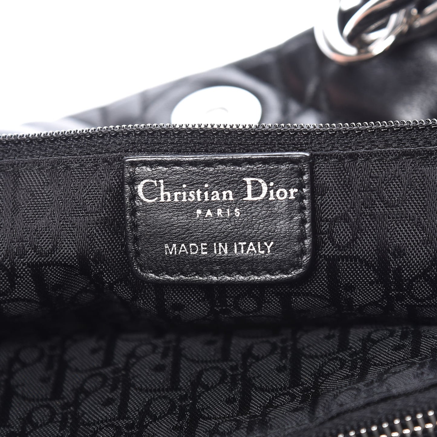 Lambskin Cannage Large Dior Soft Shopping Tote Black